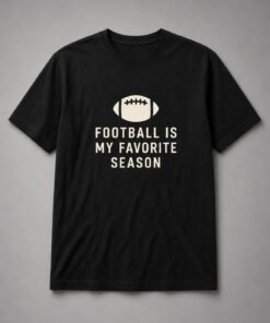 Football Is My Favorite Season Unisex T-Shirt - Black